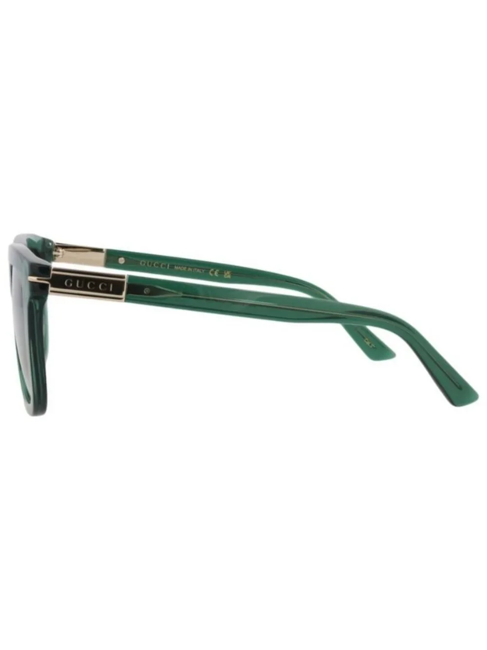 New Gucci Mens Square/Rectangle Green Green Grey Fashion Designer Sunglasses